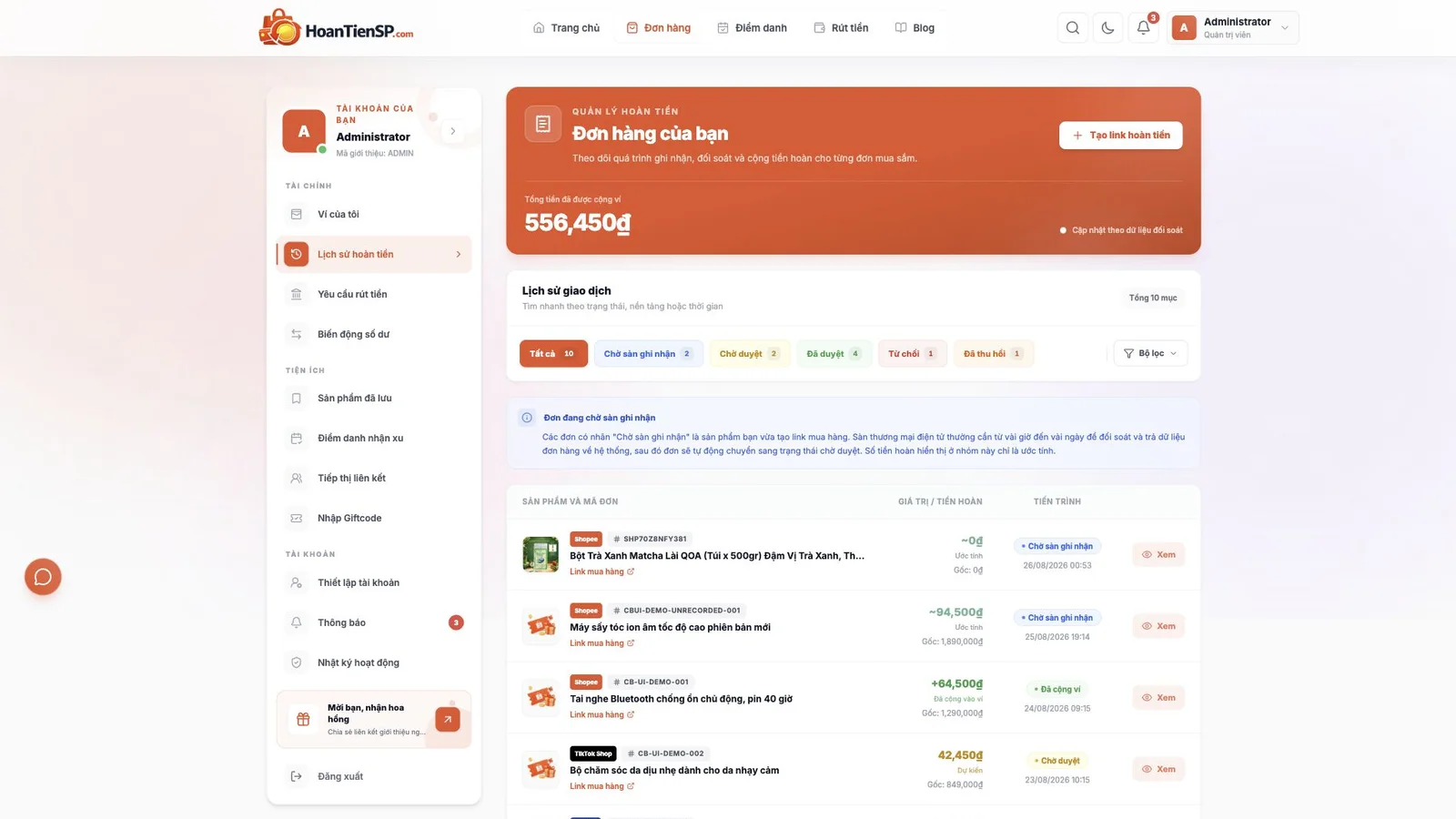 Build an automated cashback website for Shopee, TikTok Shop and Lazada - image 3