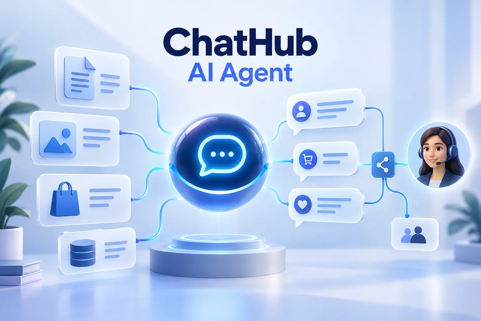 ChatHub AI Agent tư vấn thông minh dựa trên kho tài liệu và kết nối luồng workflow