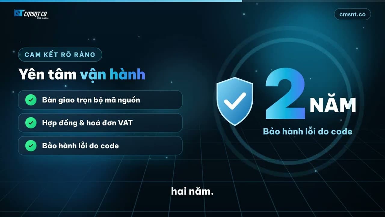 Giới thiệu dịch vụ gia công phần mềm theo yêu cầu của CMSNT LTD