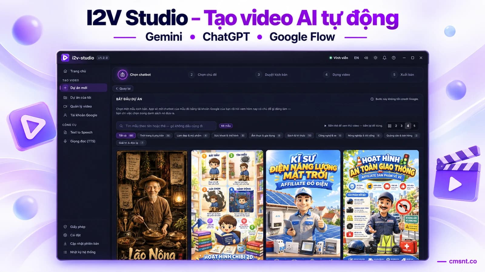I2V Studio – 基于 Google Flow 的自动 AI 视频生成工具