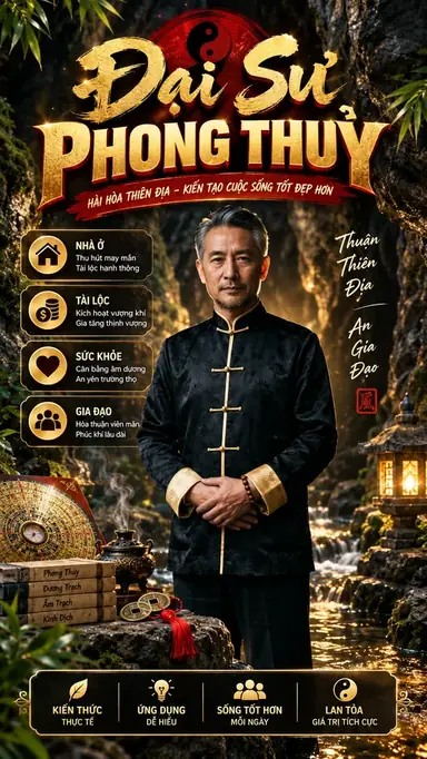 Tạo Video Đại Sư Phong Thuỷ Bán Hàng Theo Tuổi Mệnh