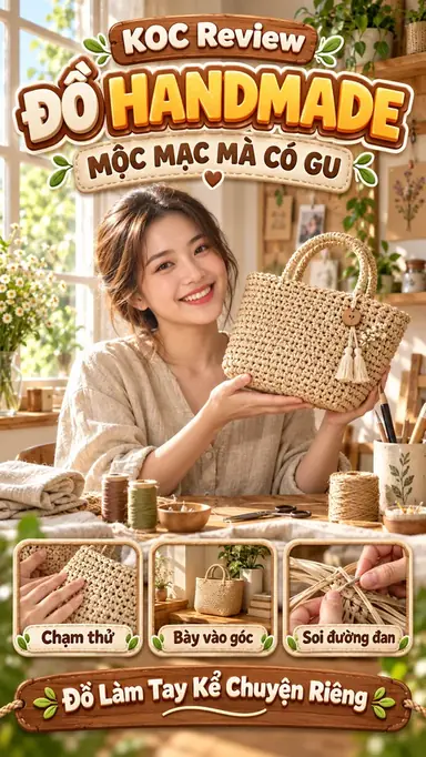 Tạo Video KOC Review Đồ Thủ Công Handmade