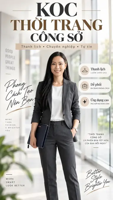 Tạo Video KOC Thời Trang Công Sở