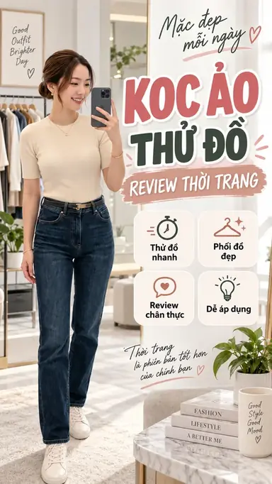 Tạo Video KOC Ảo Thử Đồ Review Thời Trang