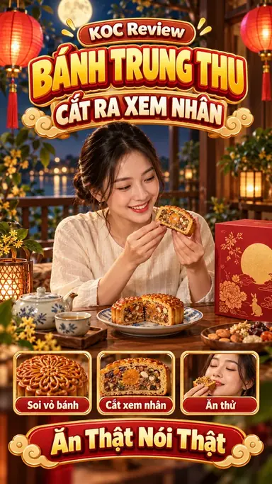 Tạo Video KOC Review Bánh Trung Thu