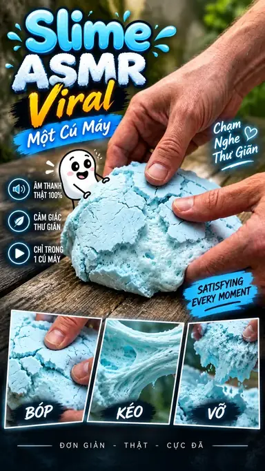 Tạo Video Slime ASMR Viral Một Cú Máy